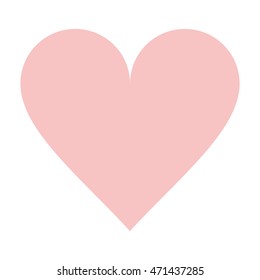 heart rose shape love romantic icon. Flat and Isolated design. Vector illustration