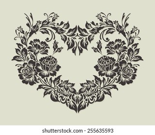 The heart of Rose ,vector design for valentine's day,wedding invitation.