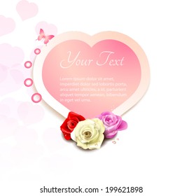 heart roses