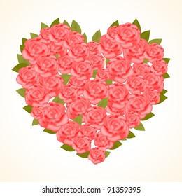 Heart of roses