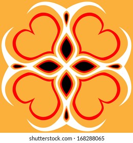 Heart rotate vector graphic