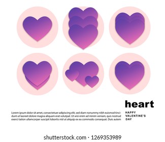 heart. saint valentine's day. 14 february. vector EPS 10