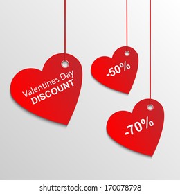 Heart sale tags