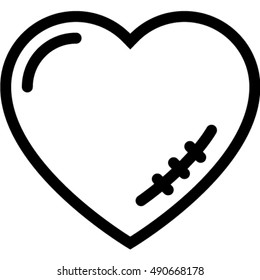 heart scar icon
