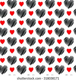 Heart seamless background