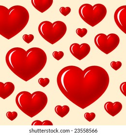 Heart seamless background. (See more seamless backgrounds in my portfolio).