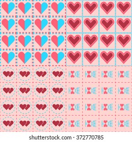 heart seamless pattern.