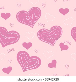 Heart seamless pattern