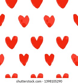 Heart seamless pattern. Abstract romantic heart background for design gift bag, wedding card, invitation, valentine's day poster, brochures, package, box, album, textile fabric, garment