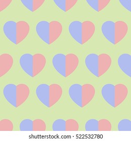 Heart seamless pattern background.