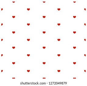 Heart seamless pattern, background. Happy Valentines