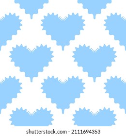 Patrón sin fisuras del corazón. Antecedentes de la señal de amor. Concepto de San Valentín. Ilustración vectorial para diseño, papel envolvente, promoción, banner.