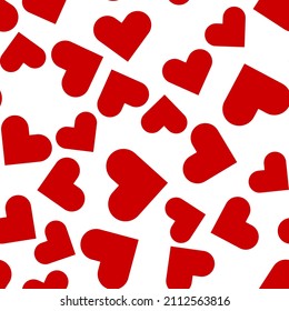 Patrón sin fisuras del corazón. Antecedentes de la señal de amor. Concepto de San Valentín. Ilustración vectorial para diseño, papel envolvente, promoción, banner.