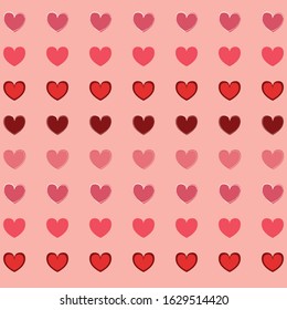 heart seamless pattern background vector