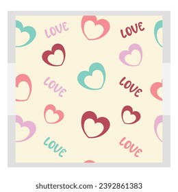 Heart Seamless pattern, Seamless pattern Eps, Love, valentine day, 14 feb, Valentine, valentine day pattern, Pattern Background, 