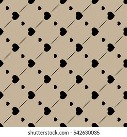 Heart seamless pattern. Fashion graphic background design. Abstract texture. Colorful template for prints, textiles, wrapping, wallpaper, website etc. Vector illustration