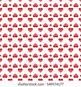 Heart seamless pattern. Fashion graphic background design. Abstract texture. Colorful template for prints, textiles, wrapping, wallpaper, website etc. Vector illustration