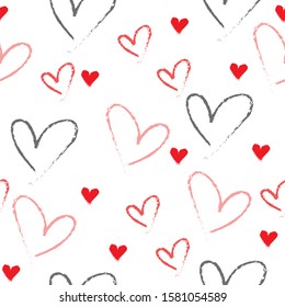 heart seamless pattern, fresh design for textile and print paper. Background vector for valenties day or baby girl