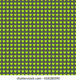 heart seamless pattern green
