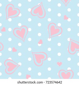 heart seamless pattern, heart love seamless pattern