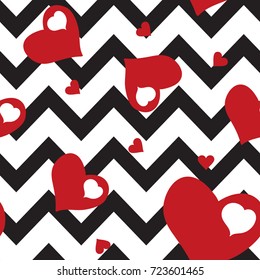 heart seamless pattern, heart love seamless pattern