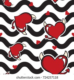 heart seamless pattern, heart love seamless pattern