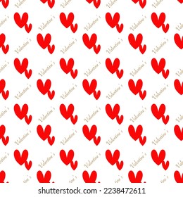 Heart seamless  pattern, Love concept. Design for wrapping paper, fabric  pattern, background, card, coupons, banner, Used to decorate the festival.