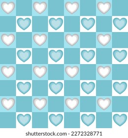 Heart seamless  heart pattern, Love concept. Design for wrapping paper, fabric  pattern, background, card, coupons, banner, Used to decorate the festival.