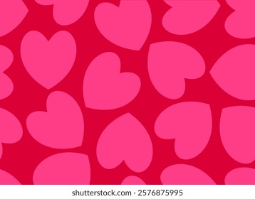 Heart seamless pattern, love hearts background, Valentine's day holiday print texture, beautiful romantic wedding design backdrop