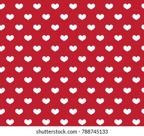 Heart seamless pattern. Love repeating texture. Endless background, wallpaper, backdrop. Vector illustration
