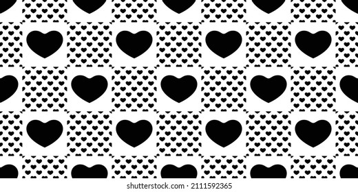 heart seamless pattern valentine checked vector cartoon tile background doodle repeat wallpaper gift wrapping paper illustration design doodle isolated