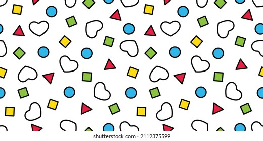 heart seamless pattern valentine checked vector cartoon tile background repeat wallpaper gift wrapping paper doodle tatan plaid illustration design isolated