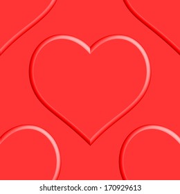 Heart seamless pattern for the Valentine day