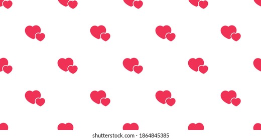 heart seamless pattern valentine vector cartoon tile background scarf isolated repeat wallpaper doodle illustration design