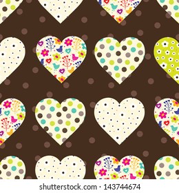 The heart. Seamless pattern. Valentine's Day