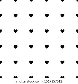 Heart seamless pattern. Valentine's day vector design. Modern romantic element