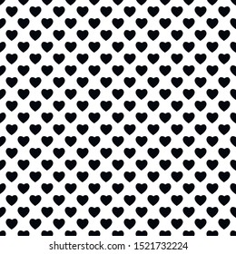 Heart seamless pattern. Valentine's day vector design. Modern romantic element