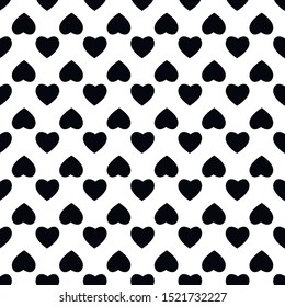 Heart seamless pattern. Valentine's day vector design. Modern romantic element