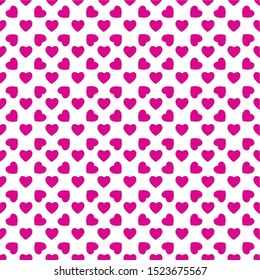 Heart seamless pattern. Valentine's day vector design. Modern romantic element