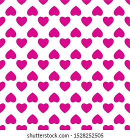 Heart seamless pattern. Valentine's day vector design. Modern romantic element