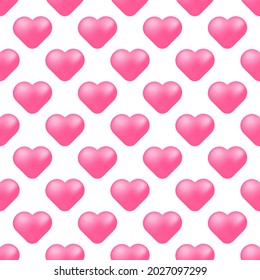 Heart seamless pattern. Valentine's Day. Vector background.