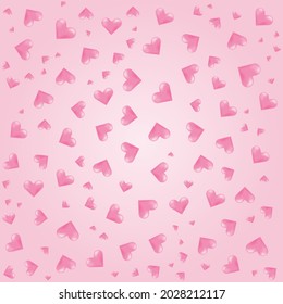 Heart seamless pattern. Valentine's Day. 