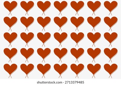 Patrón sin fisuras del corazón. Fondo del Día de San Valentín. Ornamento de Vector de Festiva para el diseño del día de San Valentín. Corazones sin fisuras de Plantilla Abstractas de moda. No todos