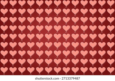 Patrón sin fisuras del corazón. Fondo del Día de San Valentín. Ornamento de Vector de Festiva para el diseño del día de San Valentín. Corazones sin fisuras de Plantilla Abstractas de moda. No todos