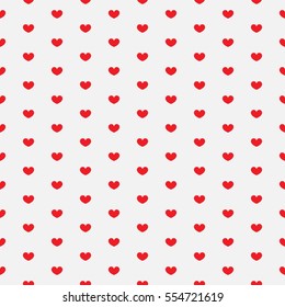Heart seamless pattern. Valentines day background. Eps10.