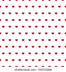 Heart seamless pattern. Valentines day background. Eps10.