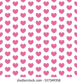 Heart seamless pattern. Valentines day background. Eps10.