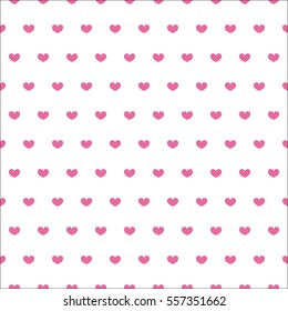 Heart seamless pattern. Valentines day background. Eps10.