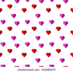 Heart seamless pattern for Valentine's Day, mothers day, wedding invitation card. love concept wallpaper/texture.