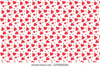 heart seamless pattern vector. Seamless background with hearts